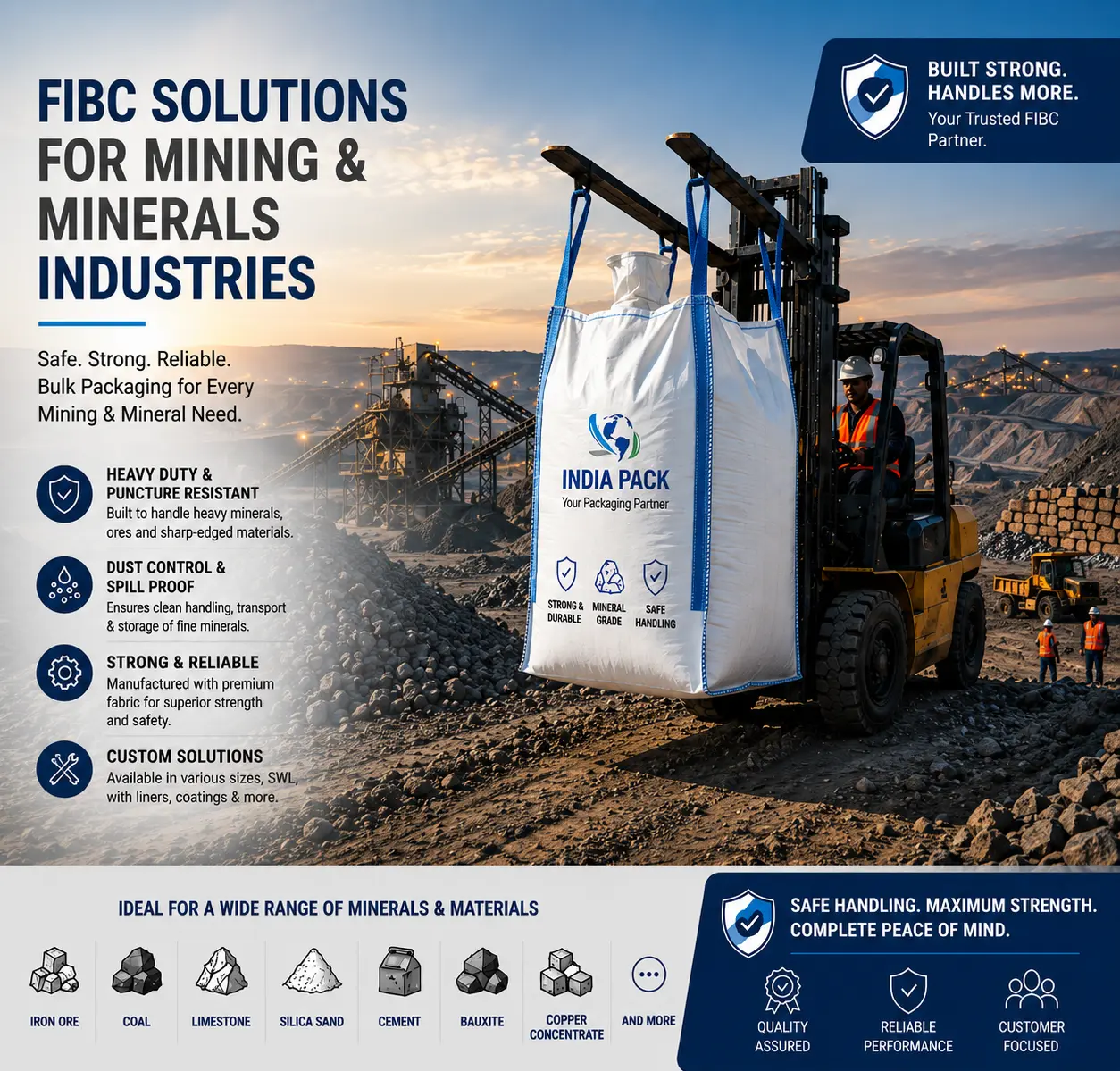 Mining and Minerals FIBC  bags supplier India Pack