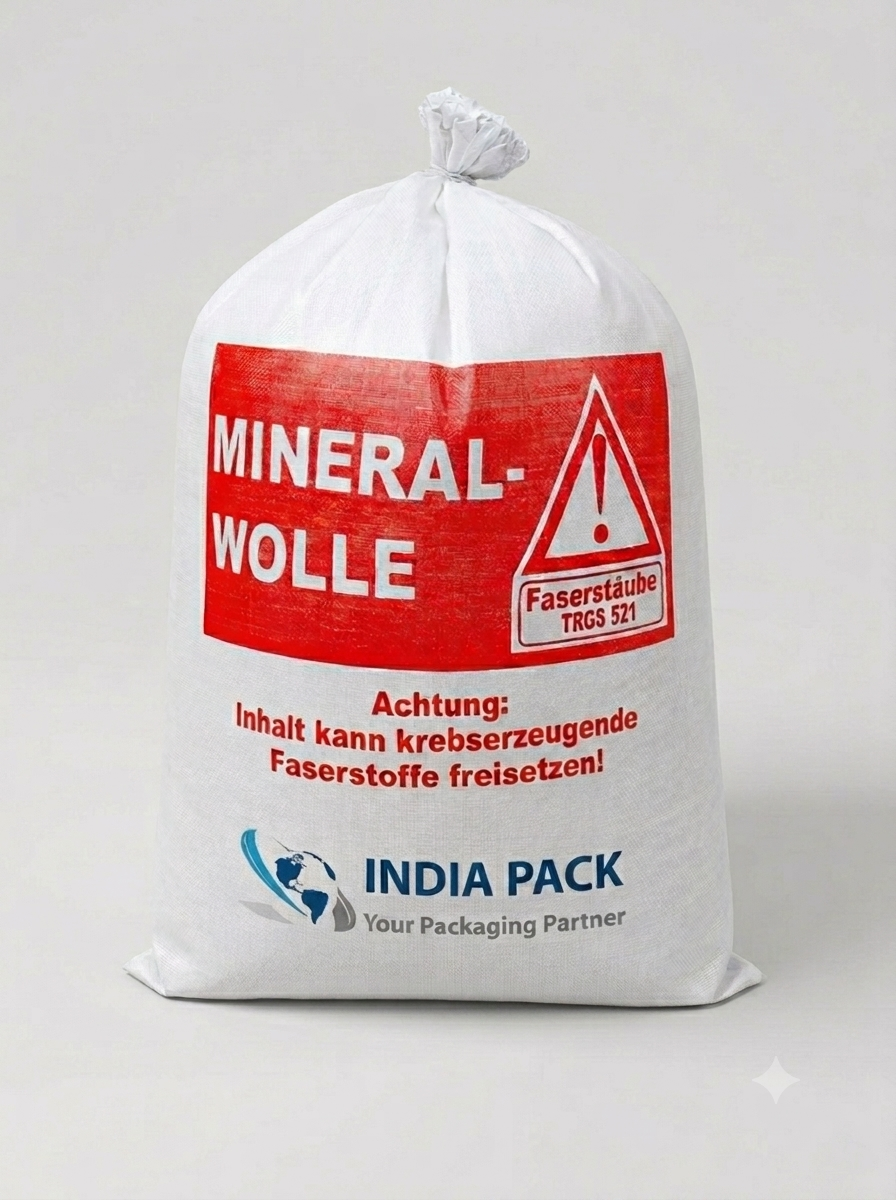 Mineral Wool Bag with Logo PP Woven Supplier India | India Pack